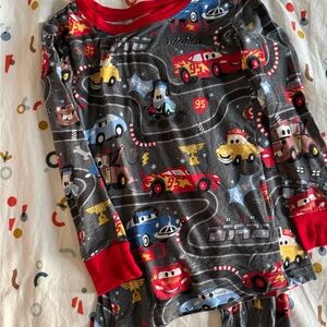 Little Sleepies Pixar’s Cars Racing Pajama Set with Red Trim